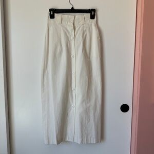 Vintage White Pencil Skirt